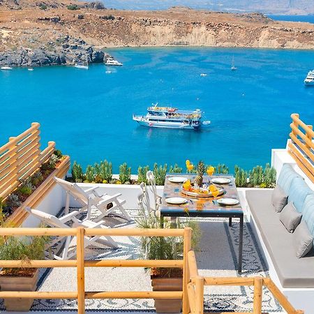 Lindos Shore Summer House With Jacuzzi And Sea View !!! المظهر الخارجي الصورة