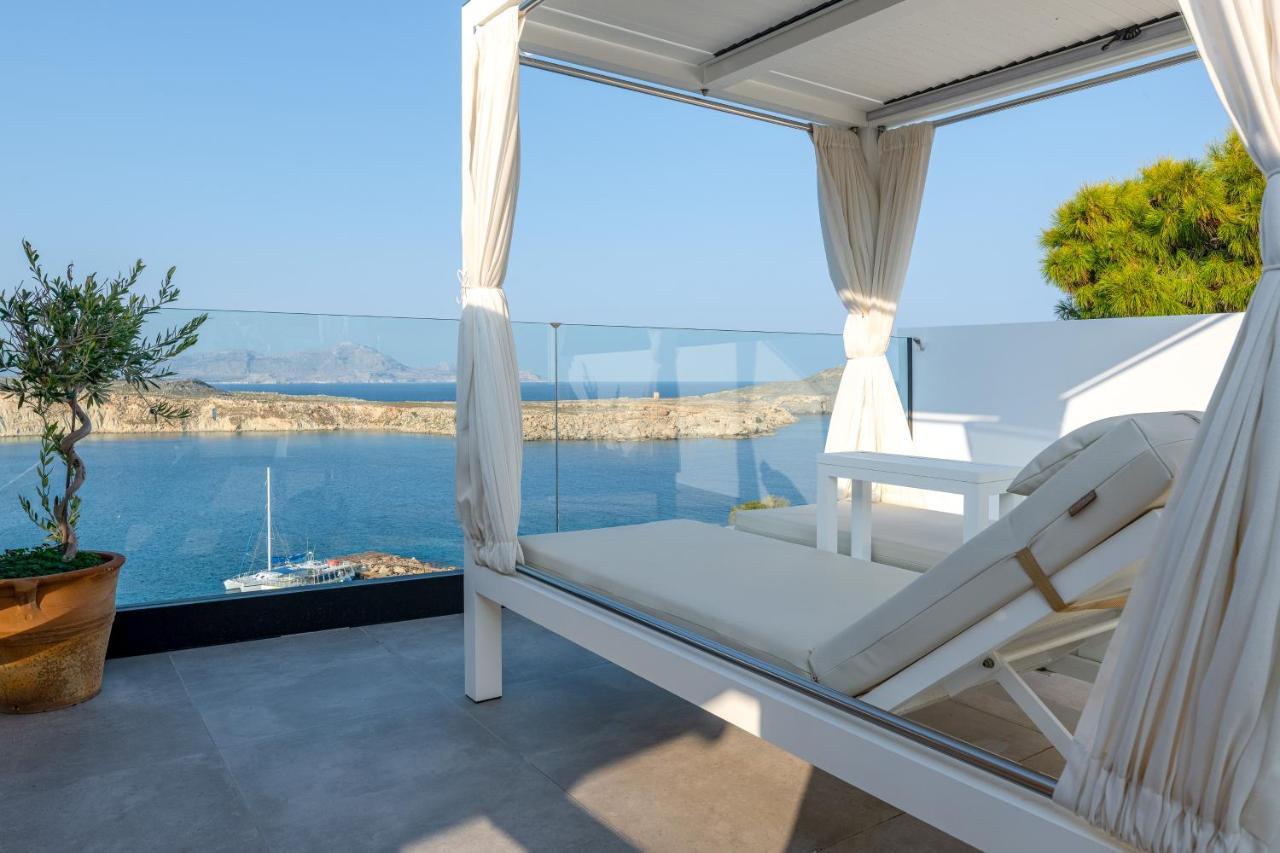 Lindos Shore Summer House With Jacuzzi And Sea View !!! المظهر الخارجي الصورة