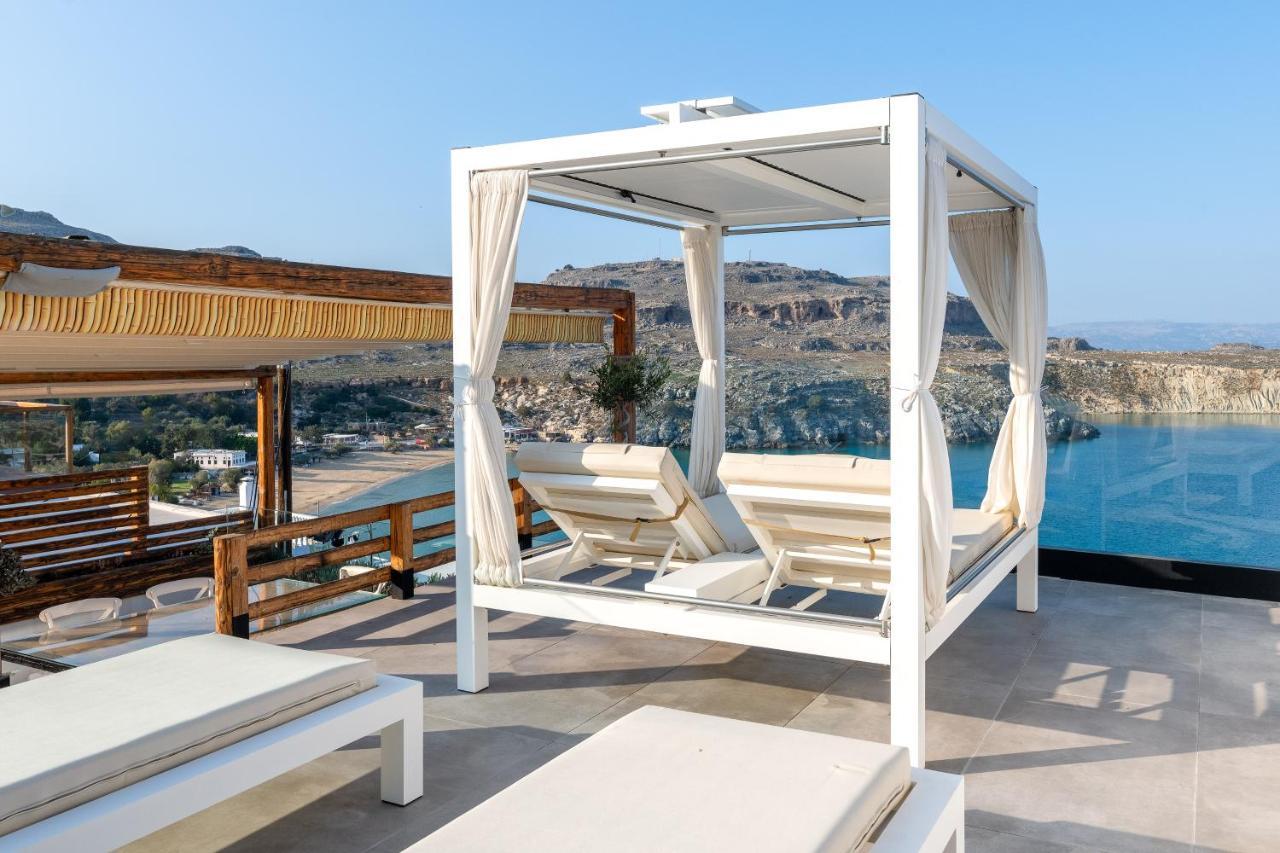 Lindos Shore Summer House With Jacuzzi And Sea View !!! المظهر الخارجي الصورة