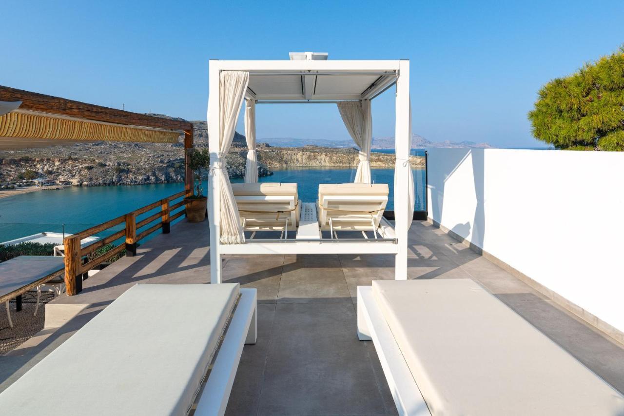 Lindos Shore Summer House With Jacuzzi And Sea View !!! المظهر الخارجي الصورة