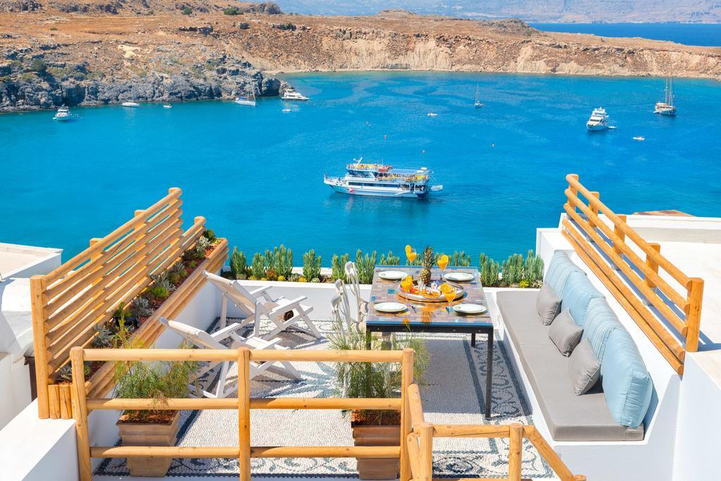 Lindos Shore Summer House With Jacuzzi And Sea View !!! المظهر الخارجي الصورة