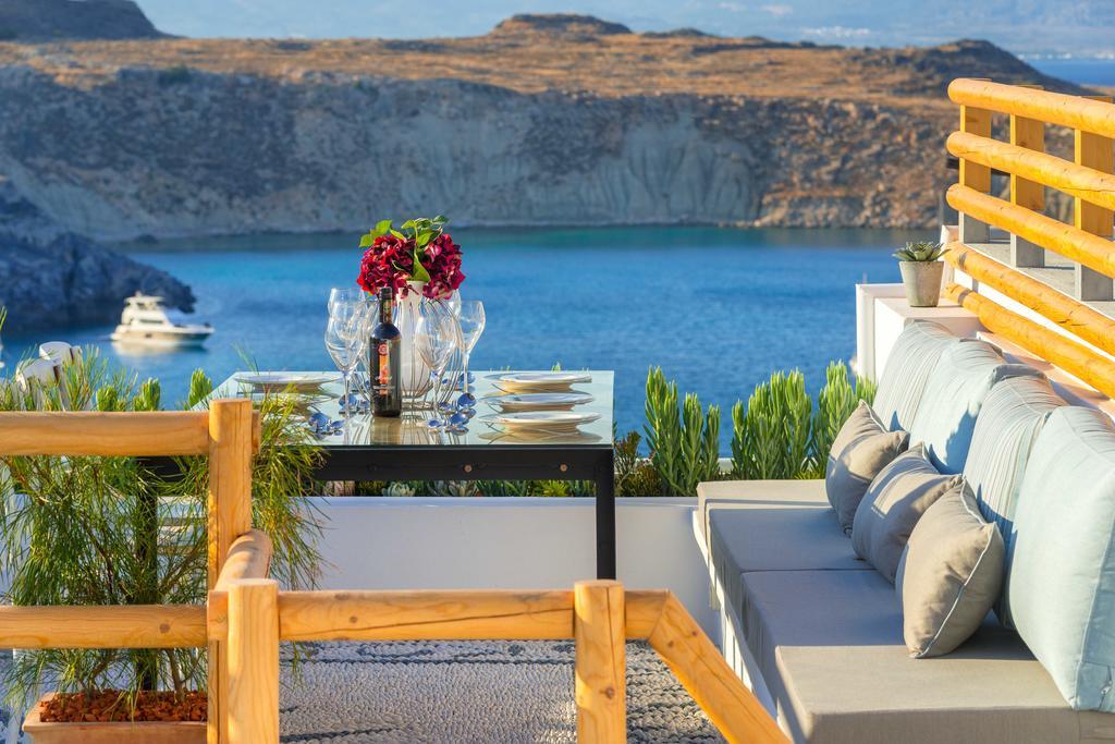 Lindos Shore Summer House With Jacuzzi And Sea View !!! المظهر الخارجي الصورة